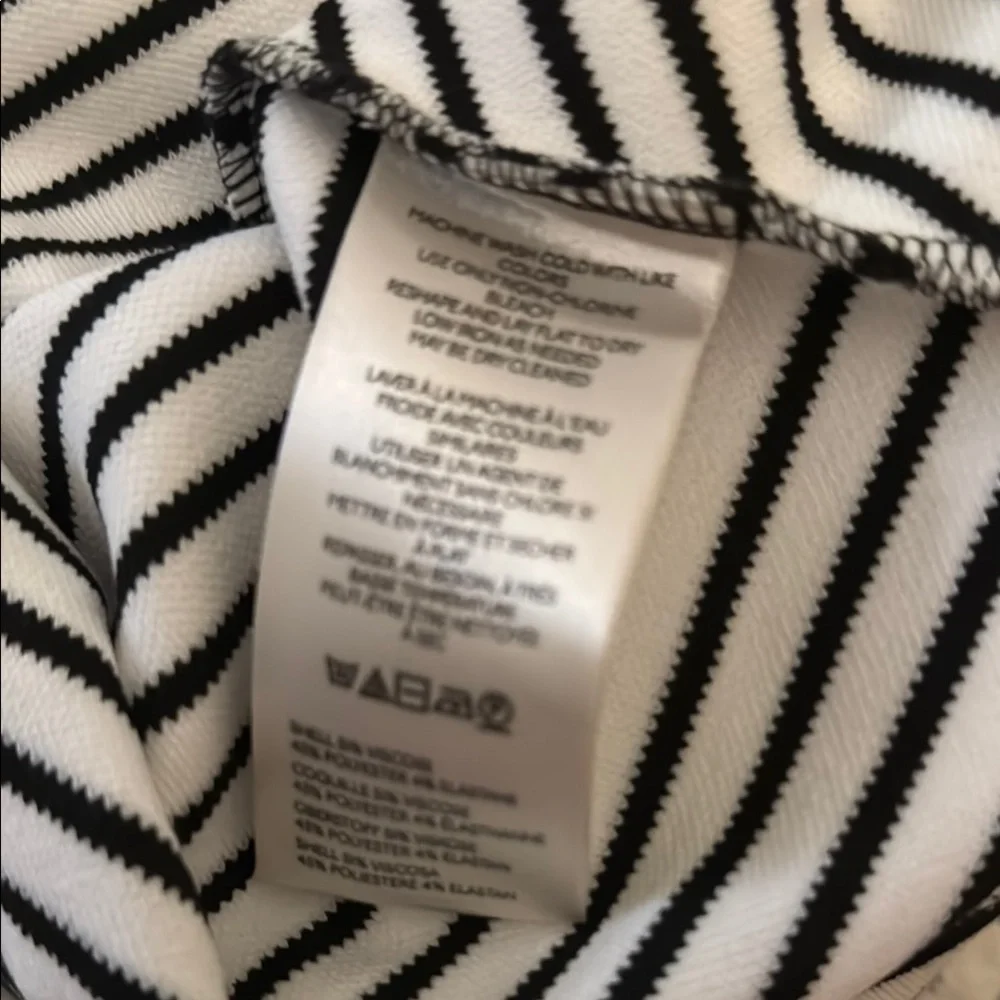 Anthropologie Maeve Monochrome Striped Top - Picture 3 of 3